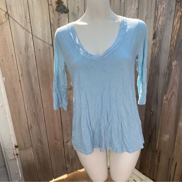 Zadig & Voltaire long sleeve light blue t-shirt size medium - Picture 1 of 7